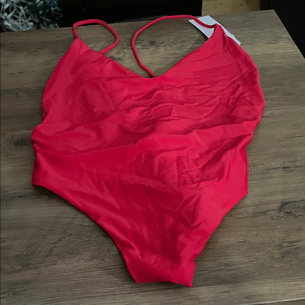 NWT  Red One Piece Swimsuit